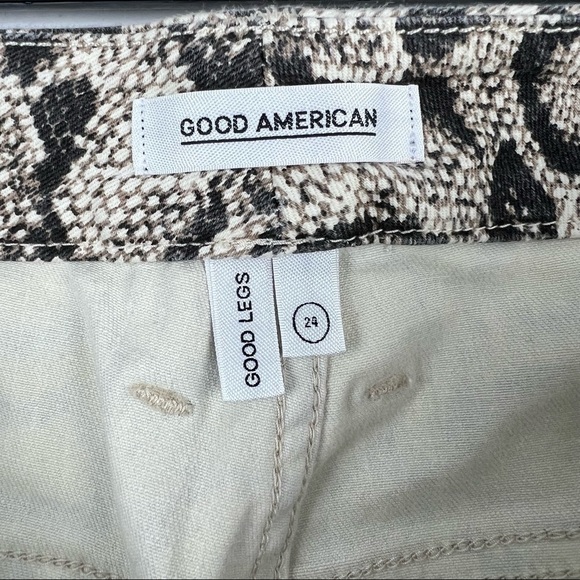 GOOD AMERICAN Good Legs Snake Print Skinny Jeans, Size 24, NWT - Picture 7 of 7